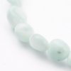 4374 Bransoletka naturalny kamień larimar na gumce jubilerskiej